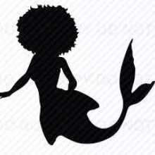 Black Mermaid with an Afro
