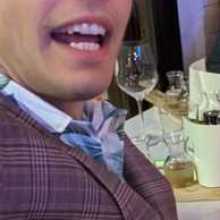 Stephen at a new year party