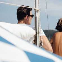 On sailboat
