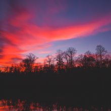 Purple sunset
