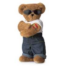 Teddy bear with glasses that’s sigma