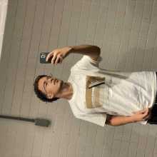 Man in the mirror photo