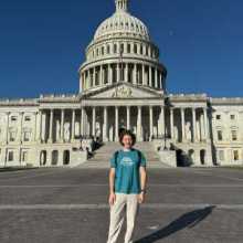 Eric Berard standing in front of Congress