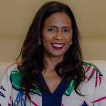 Black Woman, with long hair.