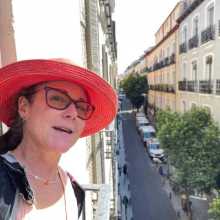The red hat in Madrid