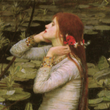 John William Waterhouse painting - Ophelia 