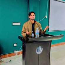 A professional portrait of Abdul Jaleel, a Physics student and tutor.
