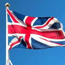 British flag. 