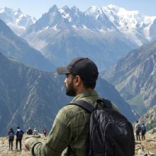 This guy loves mountains
